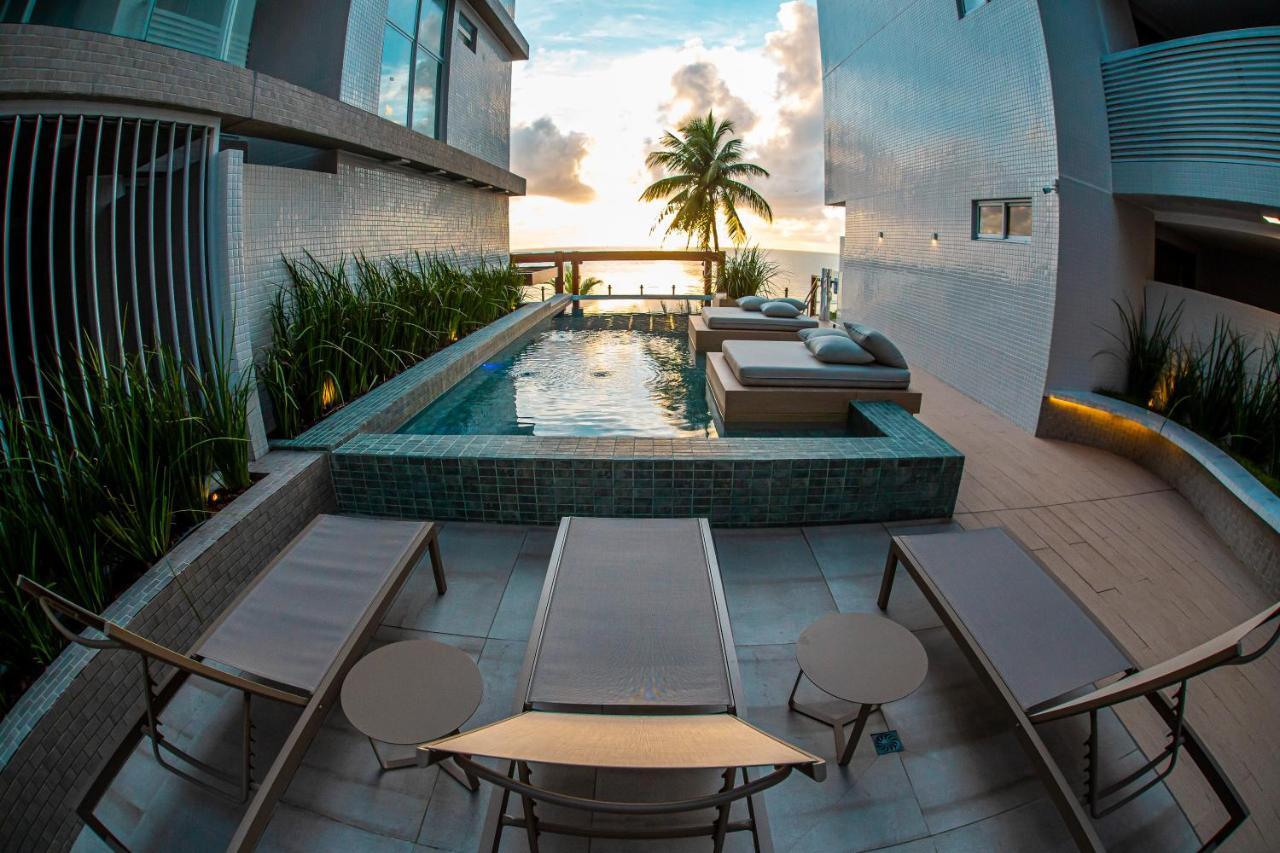 Apartamento Com Jacuzzi Na Beira Mar De Joao Pessoa No Branco Haus Buitenkant foto