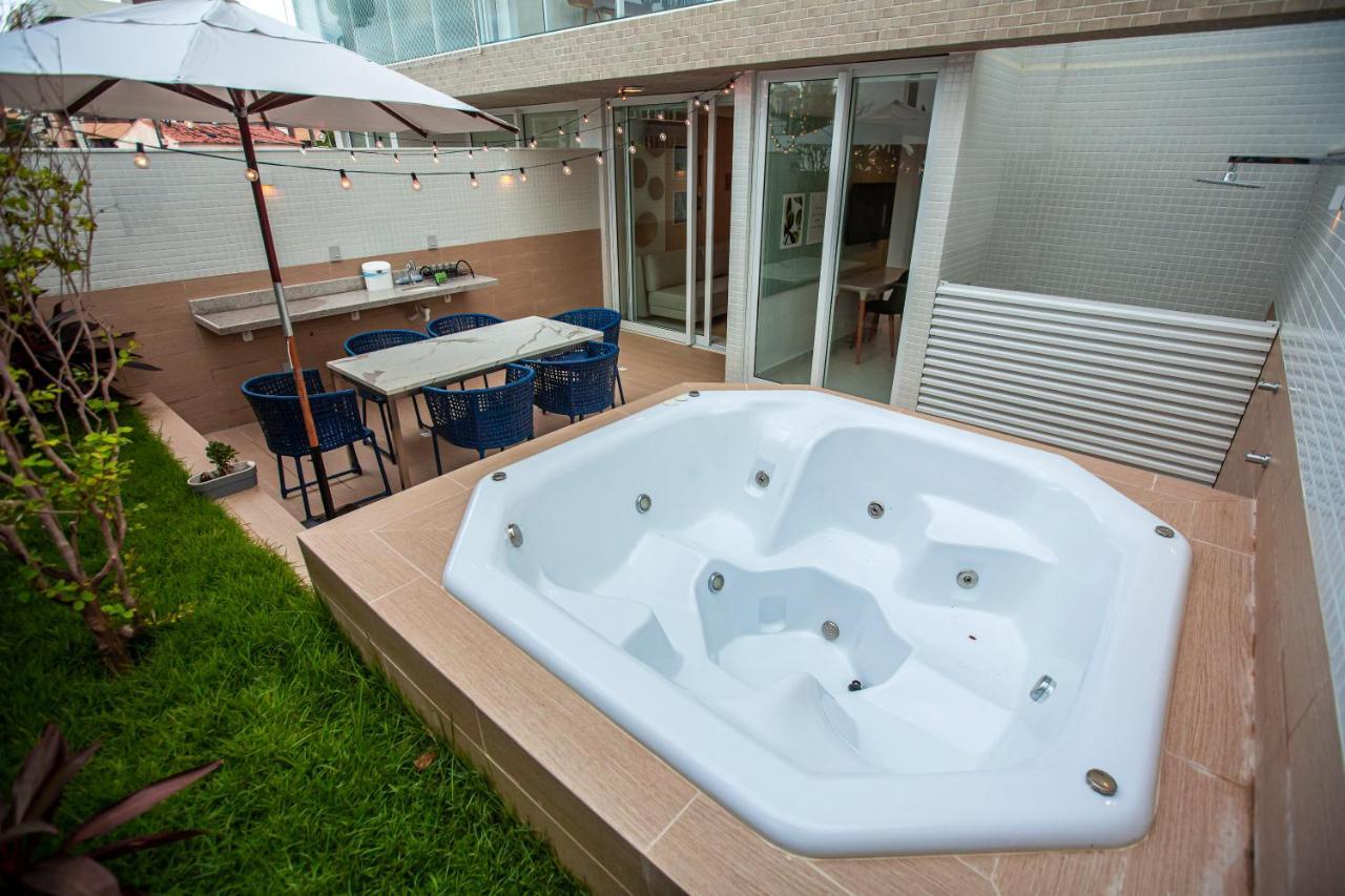 Apartamento Com Jacuzzi Na Beira Mar De Joao Pessoa No Branco Haus Buitenkant foto