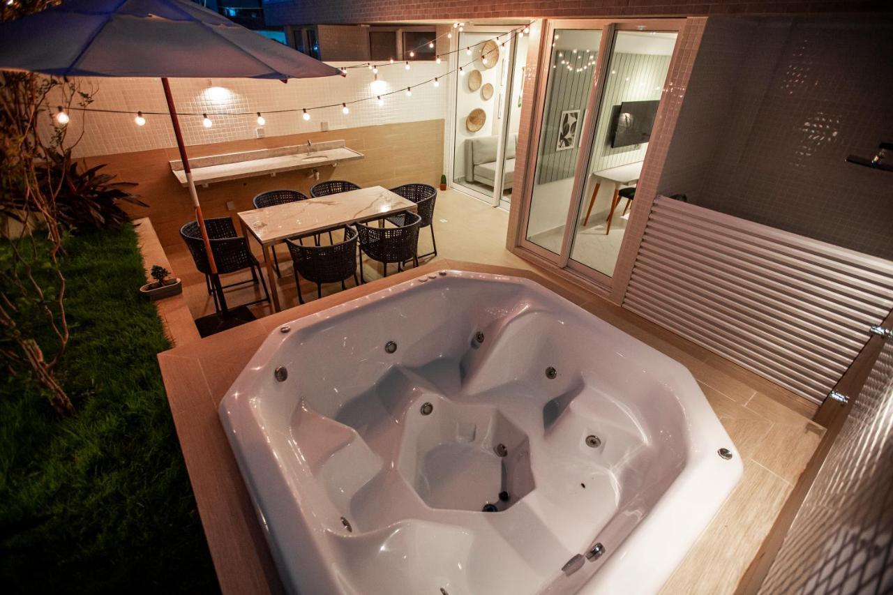 Apartamento Com Jacuzzi Na Beira Mar De Joao Pessoa No Branco Haus Buitenkant foto