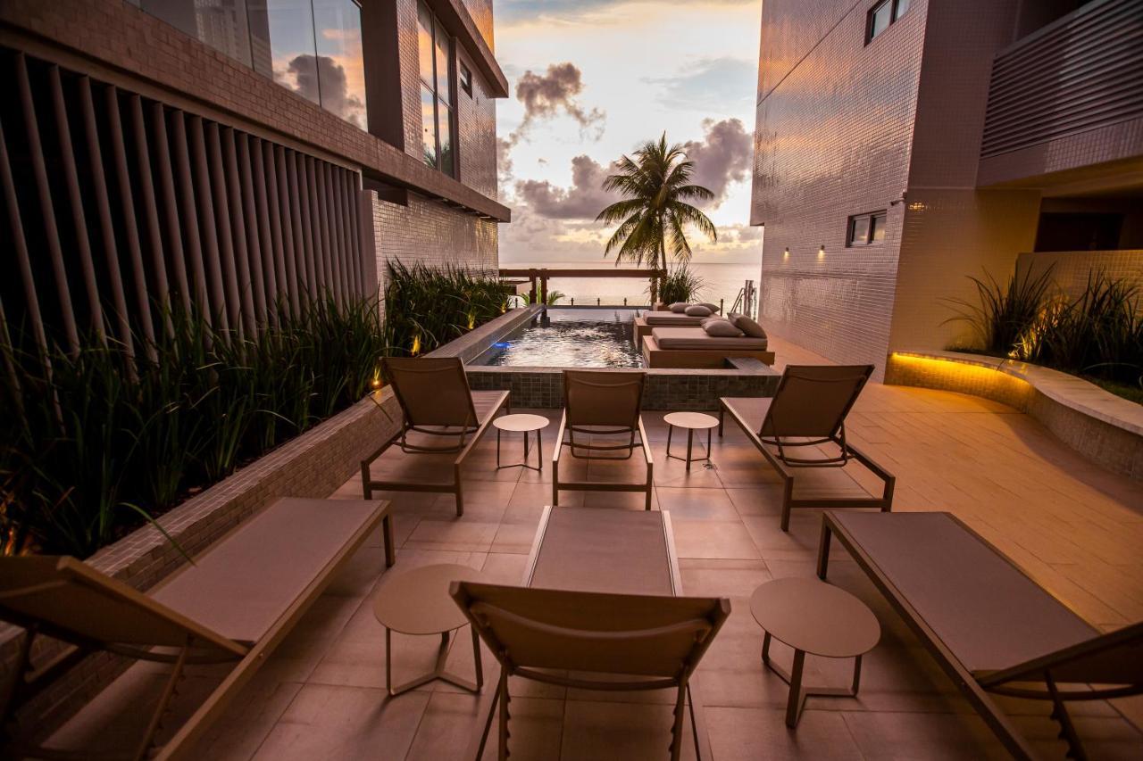 Apartamento Com Jacuzzi Na Beira Mar De Joao Pessoa No Branco Haus Buitenkant foto