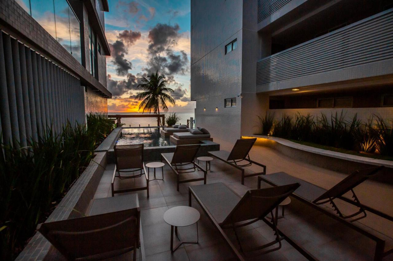 Apartamento Com Jacuzzi Na Beira Mar De Joao Pessoa No Branco Haus Buitenkant foto